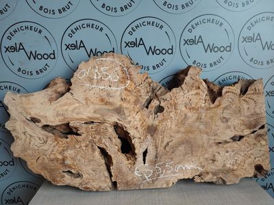 ​Plateau en olivier massif pour une table en résine époxy - OV856