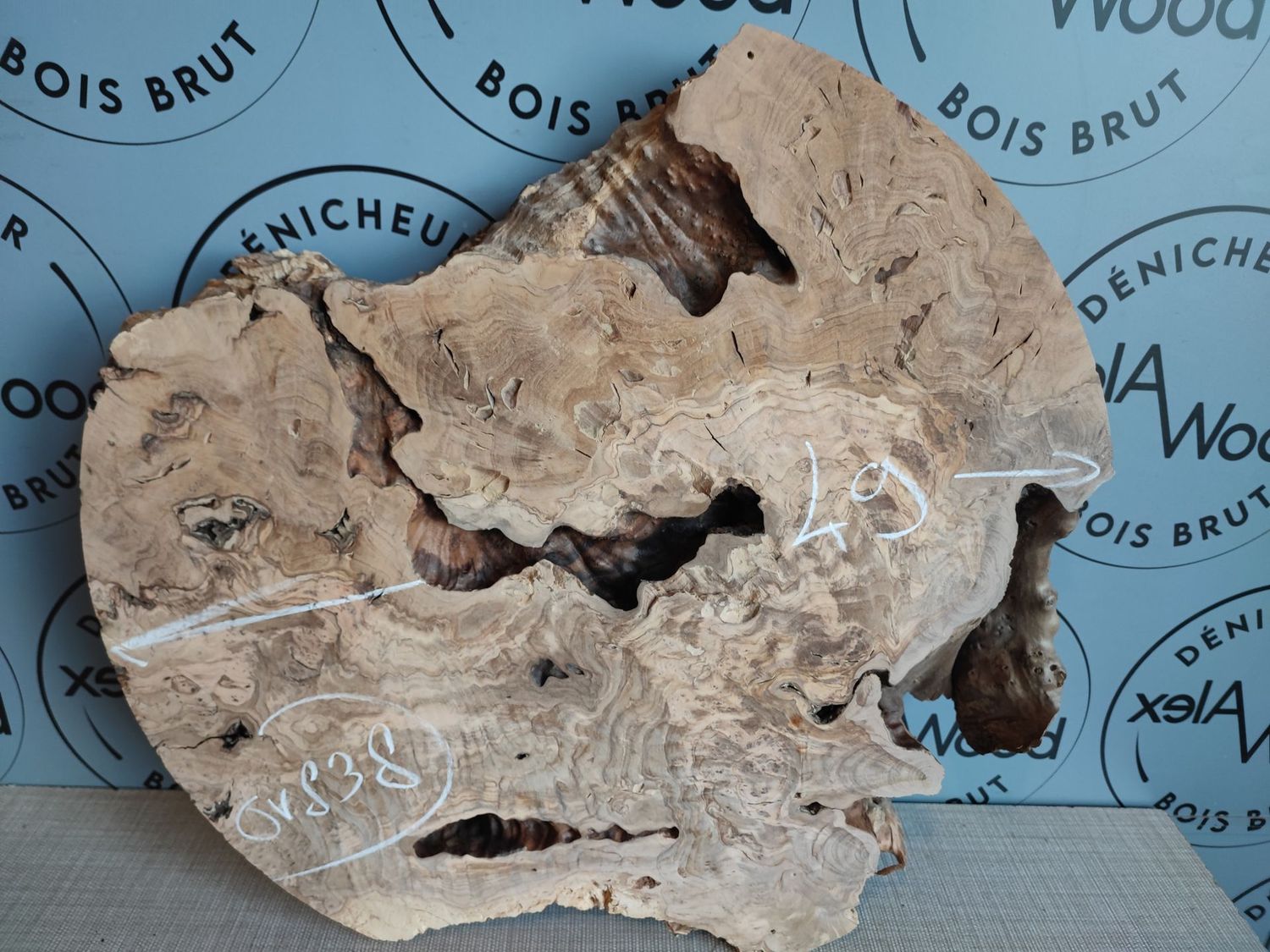 Rondelle de bois d'olivier - OV838 Rondelle de bois d'olivier - OV838