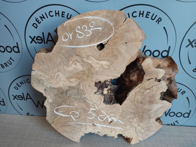 Plateau bois d'olivier idéal résine époxy - OV832