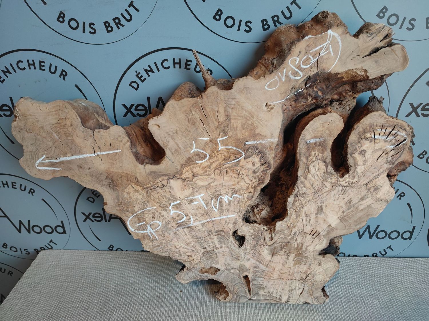 Petit plateau bois d'olivier - OV807