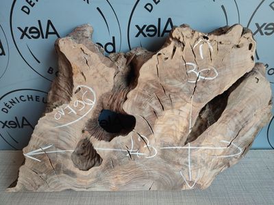 Bois d'olivier brut idéal table basse - OV796