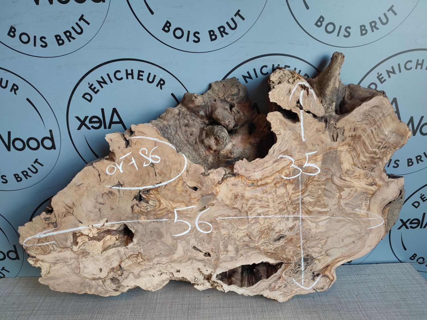 Cookie bois d'olivier idéal projet résine époxy - OV786