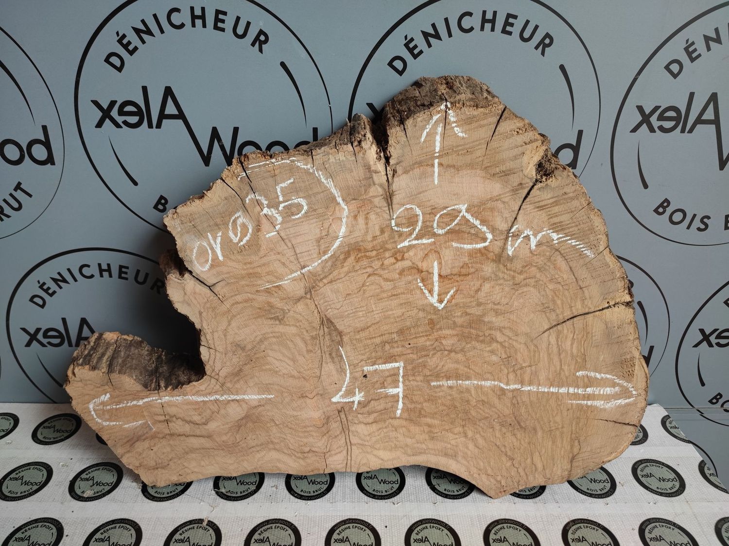 Bloc d'olivier bois brut - OV935