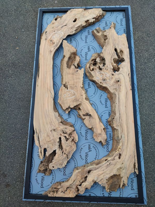 KITOV37 – Lot 3 plateaux d’olivier + 34L de résine époxy R-CAST2.0