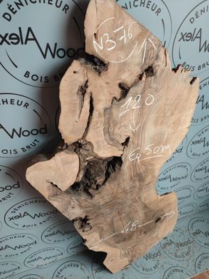 Plateau de noyer pour table basse époxy - N376BOIS