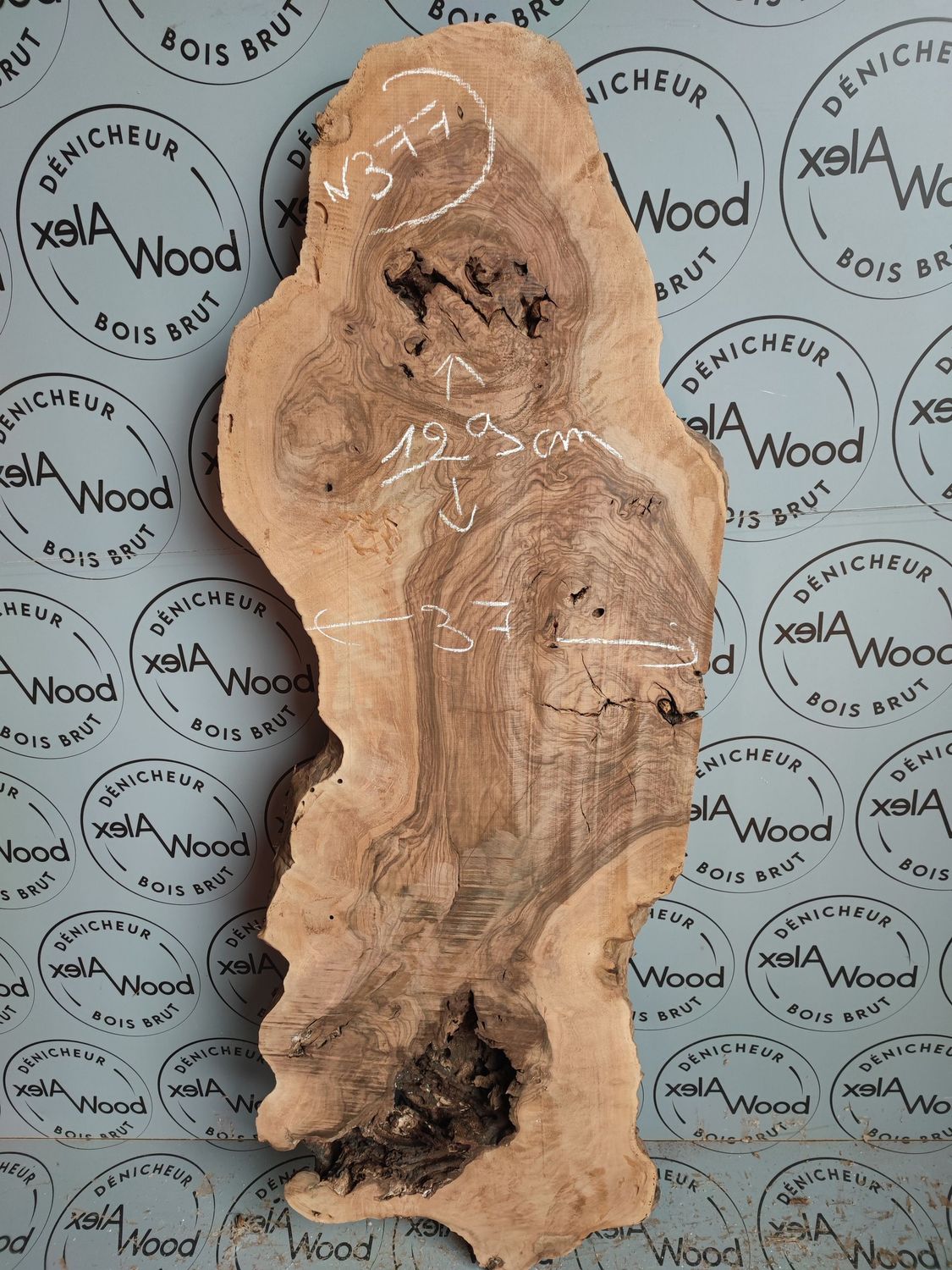 Plateau noyer noir spécial table résine - N377BOIS