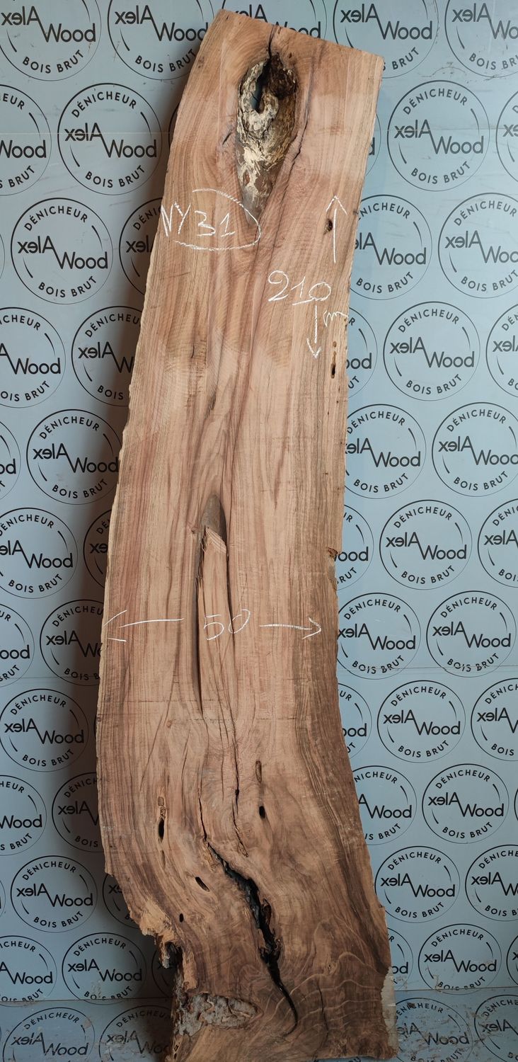 Plateau en noyer massif  – Bois noble et formes naturelles