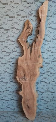 Plateau en noyer massif – Bord live edge – Pièce unique