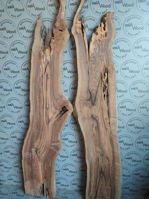 Set de 2 Plateaux en noyer noir massif raboté — Fabriquez votre table rivière Set de 2 Plateaux en noyer noir massif raboté — Fabriquez votre table rivière