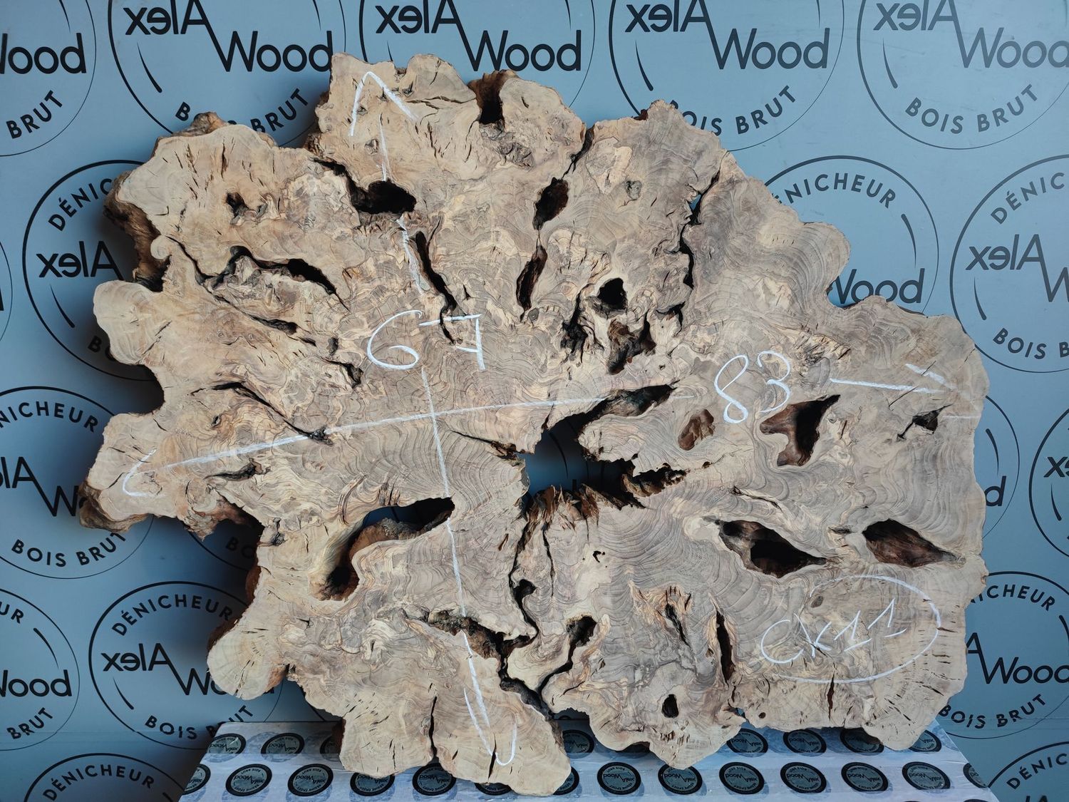 Rondelle de bois d'olivier pour une touche naturelle AlexWood bois massif et résine époxy Toulouse