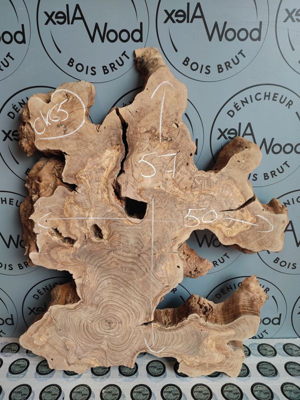 ​Cookie en bois d’olivier pour créations déco et résine époxy