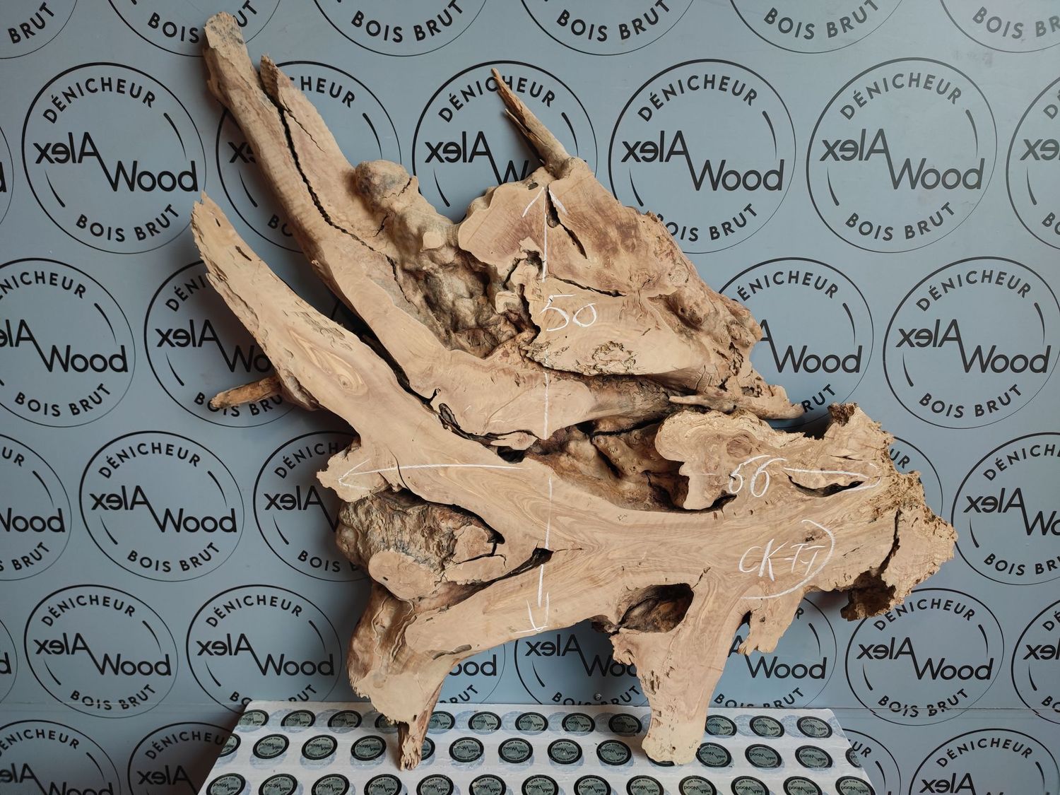 Racine d’olivier sculpturale pour créations résine Racine d'olivier AlexWood Toulouse France