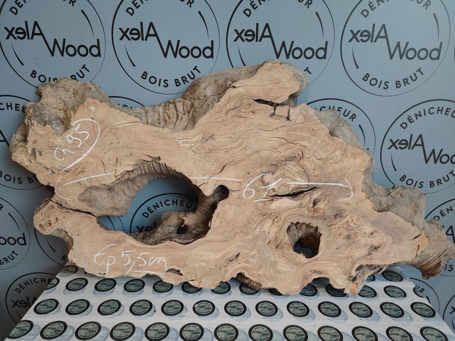 Rondelle d’olivier large pour table d’appoint Rondelle d'olivier idéal projet bois et résine époxy DIY AlexWood Toulouse