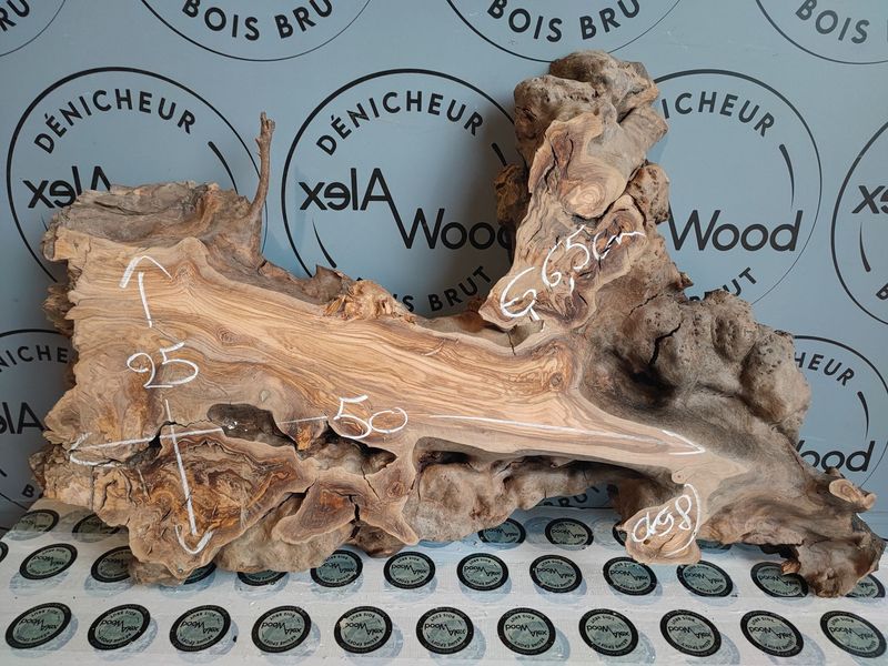 Plateau d’olivier large pour table d’appoint Plateau d’olivier large pour table d’appoint