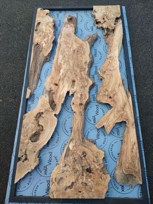 ​Kit table bois d’olivier & résine époxy – Projet canyon design