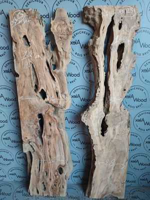 Kit table canyon bois d’olivier & résine époxy