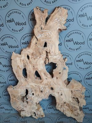 Plateau en bois d’olivier prêt pour projet DIY et résine époxy