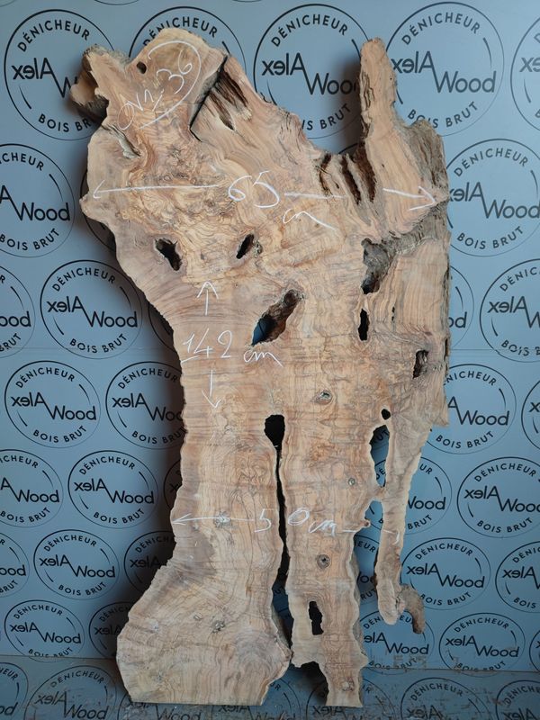 Plateau bois massif olivier idéal diy et bricolage résine époxy Toulouse