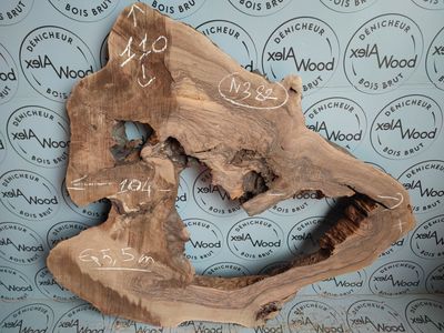 Kit rondelle noyer noir et résine époxy - N382