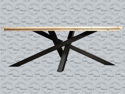 Pied croisé en métal pour table à manger EVISA Medium