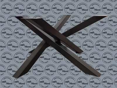 Pied croisé en métal pour table basse carrée ou ronde PETITKARRE