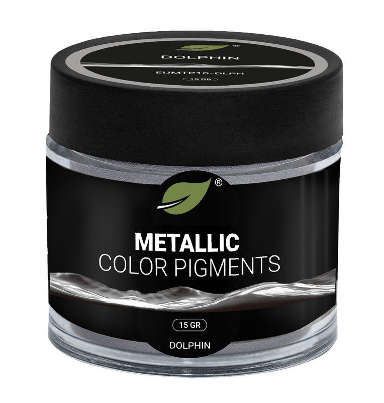 Pigments Métalliques Ecopoxy GRIS DOLPHIN - Spécial résine époxy Pigment métallique gris ECOPOXY