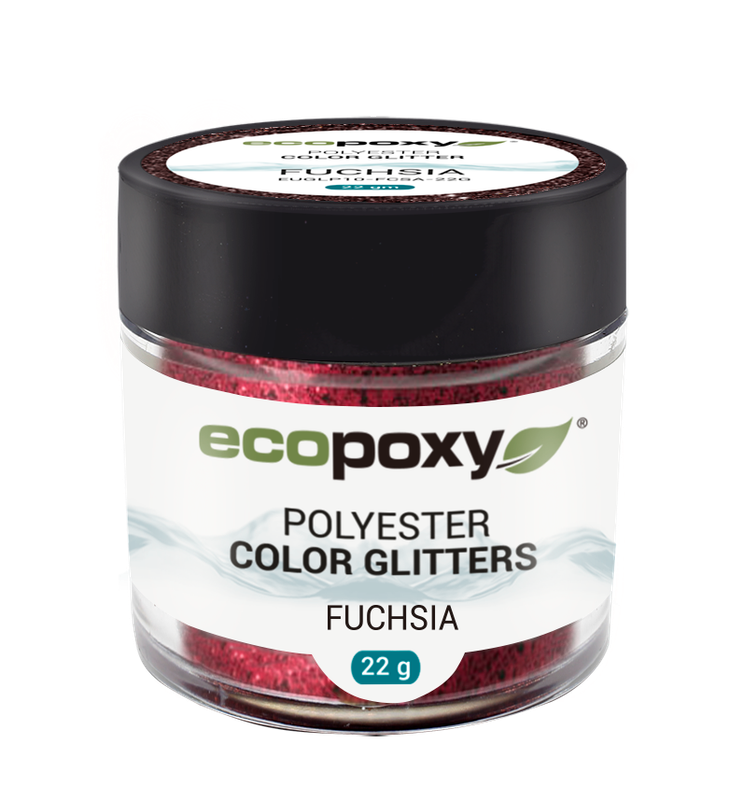 Paillettes de polyester Ecopoxy FUCHSIA - Spécial résine époxy