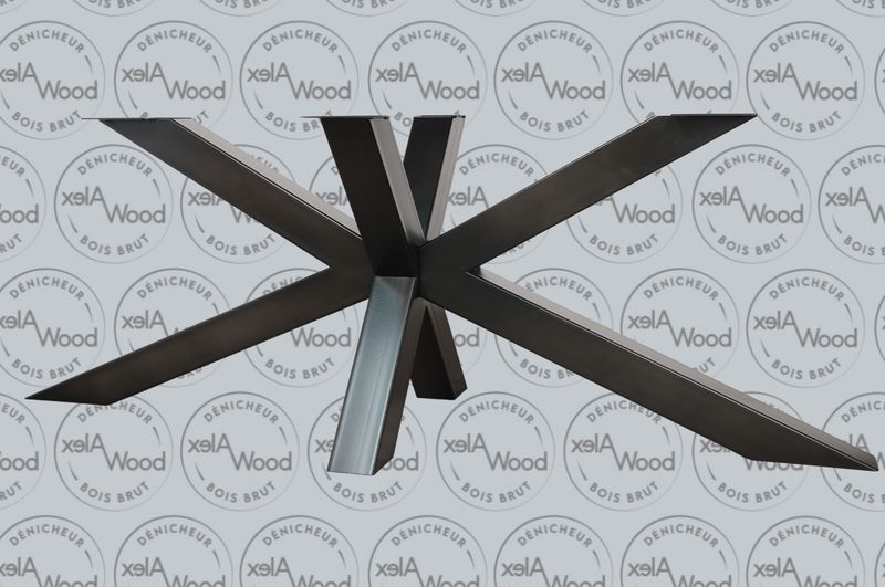 Pied de table mikado acier fabrication française
