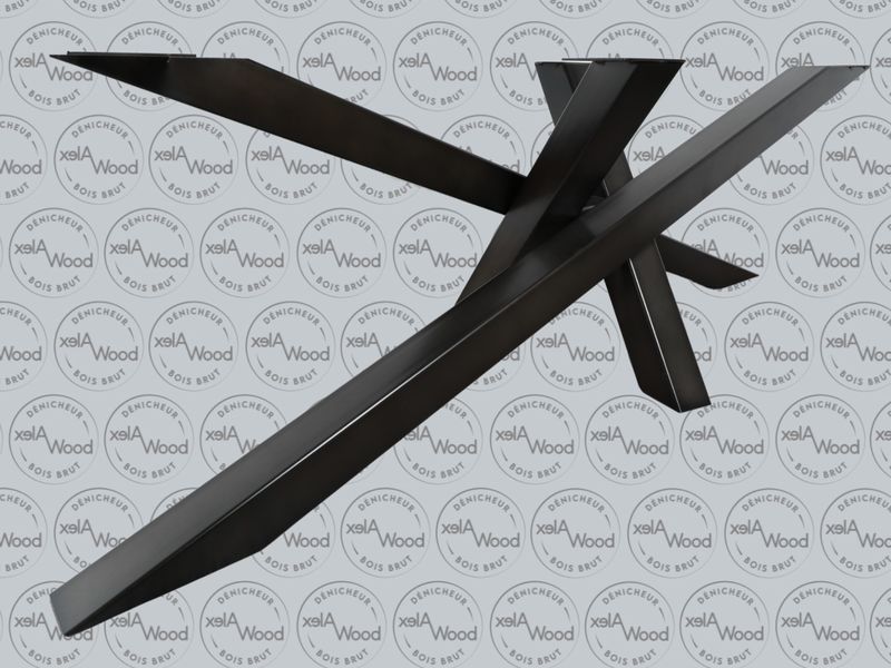 Pied de table mikado métallique fabrication française sur mesure
