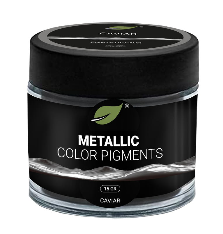 Pigments métalliques Ecopoxy NOIR CAVIAR - Spécial résine époxy Pigments noirs Ecopoxy pour résine époxy
