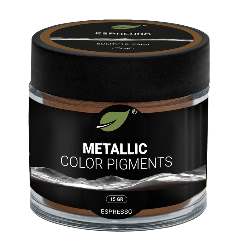 Pigments métalliques Ecopoxy ESPRESSO - Spécial résine époxy Pigment métallique effet espresso pour table résine