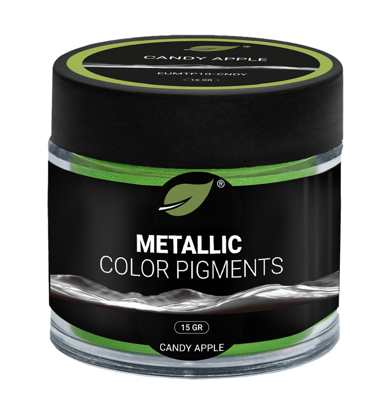 Pigments métalliques Ecopoxy VERT CANDY APPLE - Spécial résine époxy Pigments métalliques vert pour résine époxy