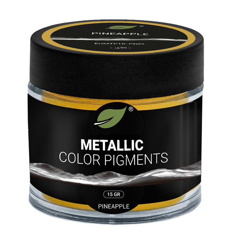 Pigments métalliques Ecopoxy Jaune PINEAPPLE - Spécial résine époxy Pigment jaune ananas ECOPOXY pour résine epoxy