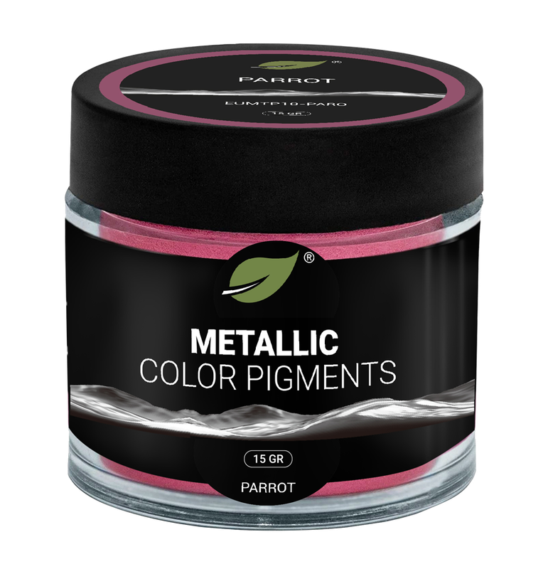 Pigments métalliques Ecopoxy Rose PARROT - Spécial résine époxy Poudre mica rose pour bricolage résine époxy