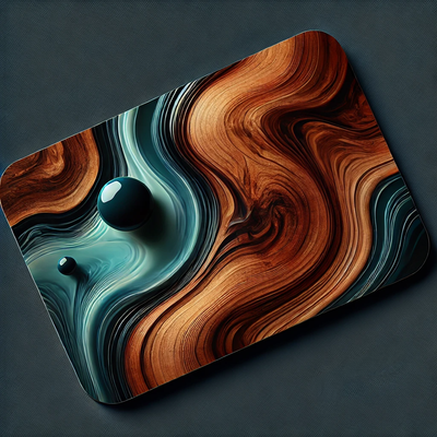 Carte cadeau pour bois et résine époxy