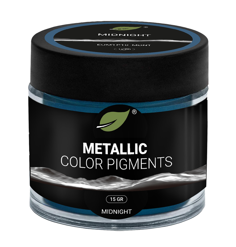 Pigments métalliques Ecopoxy Bleu MIDNIGHT - Spécial résine époxy Pigment bleu pour création époxy