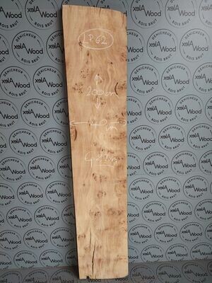 Plateau de loupe de peuplier bois brut - LP62 Plateau de loupe de peuplier bois brut - LP62