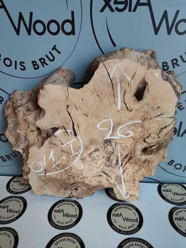 Petit plateau brut bois d'olivier - OV1.I Petit plateau brut bois d'olivier - OV1.I