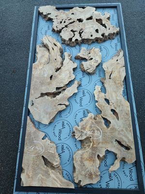 ​Kit table canyon bois d’olivier & résine époxy