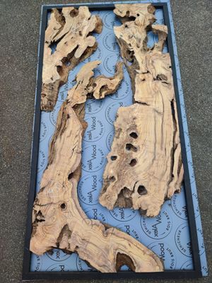 Set de 3 plateaux d’olivier + 34L résine époxy