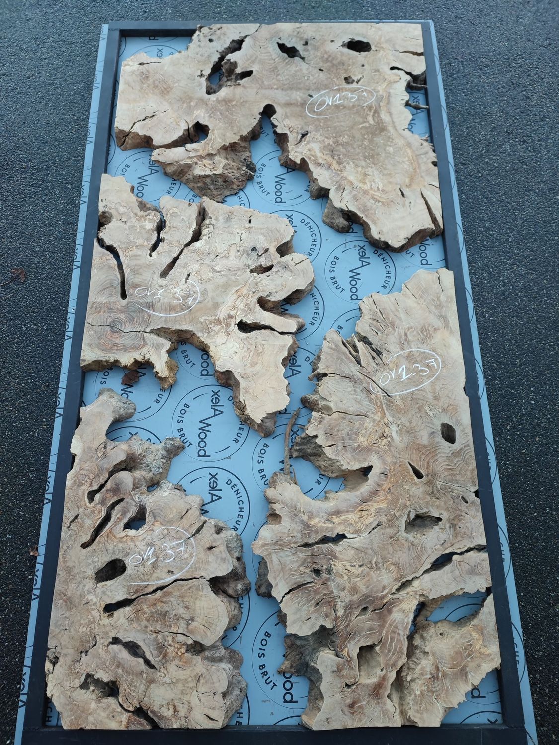 RACINE BOIS D'OLIVIER POUR TABLE RESINE EPOXY ALEXWOOD TOULOUSE