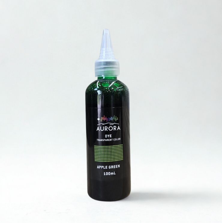 Pigment liquide translucide apple green pour résine époxy – colorant 100 ml