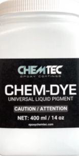 Pigment Liquide CHEMTEC CHEM-DYE 400 ml – Résine Époxy Sol & Coulée | 7 Coloris Pigment Liquide CHEMTEC CHEM-DYE 400 ml – Résine Époxy Sol & Coulée | 7 Coloris