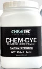 Pigment Liquide CHEMTEC CHEM-DYE 400 ml – Résine Époxy Sol & Coulée | 7 Coloris