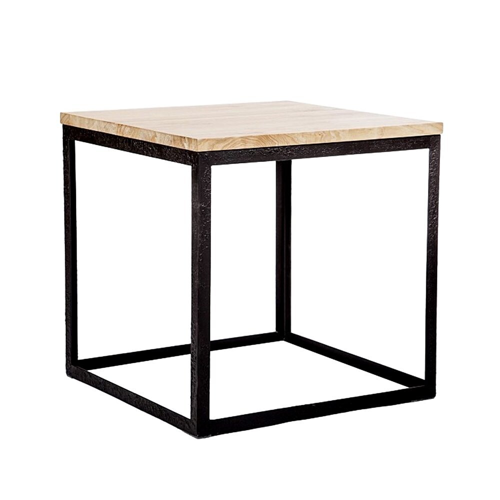 MESA AUXILIAR OAK TECA 60x60x45 cm