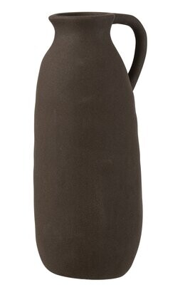 JARRON JARRA CERAMICA NEGRO ALTO