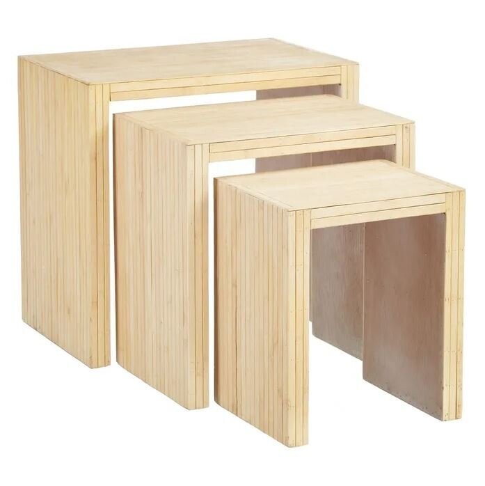 SET 3 MESA AUXILIAR CUB 60 X 40,50 X 58 CM