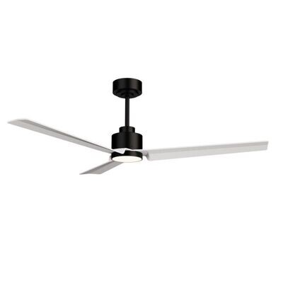 VENTILADOR TECHO ANNE LUZ Negro - Blanco Ø1270mm. Personalizable y versátil. Varios tamaños de tija.