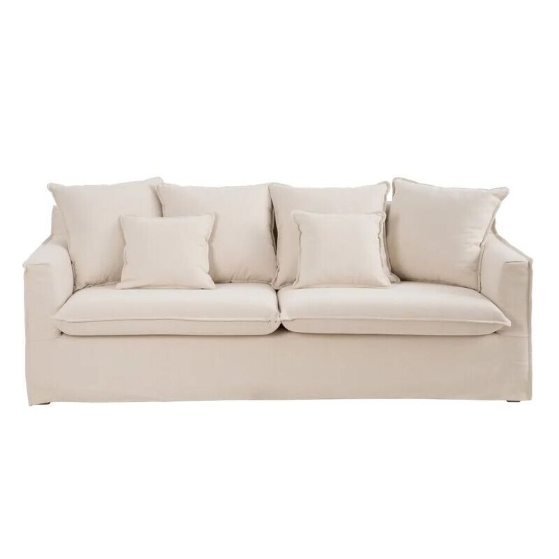 SOFA BRASILIA 4 PLAZAS BEIGE 220x96x93 cm