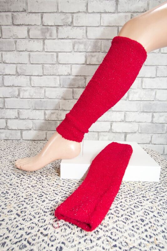 guêtre femme rouge paillettes taille unique